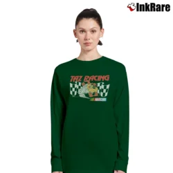 Women’s 1990s Taz Looney Tunes Nascar Racing Long-Sleeve Top in forest green | Sleek, Versatile, All-Season
