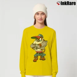 Women’s 1990s Taz Space Jam Cartoon Looney Tunes Long-Sleeve Top in yellow | Sleek, Versatile, All-Season