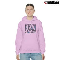 Women’s 1990s This Is Not A Fugazi Cozy Hoodie in light pink | Warm, Structured, Stylish