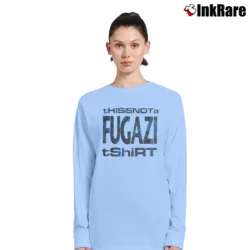 Women’s 1990s This Is Not A Fugazi Long-Sleeve Top in light blue | Sleek, Versatile, All-Season