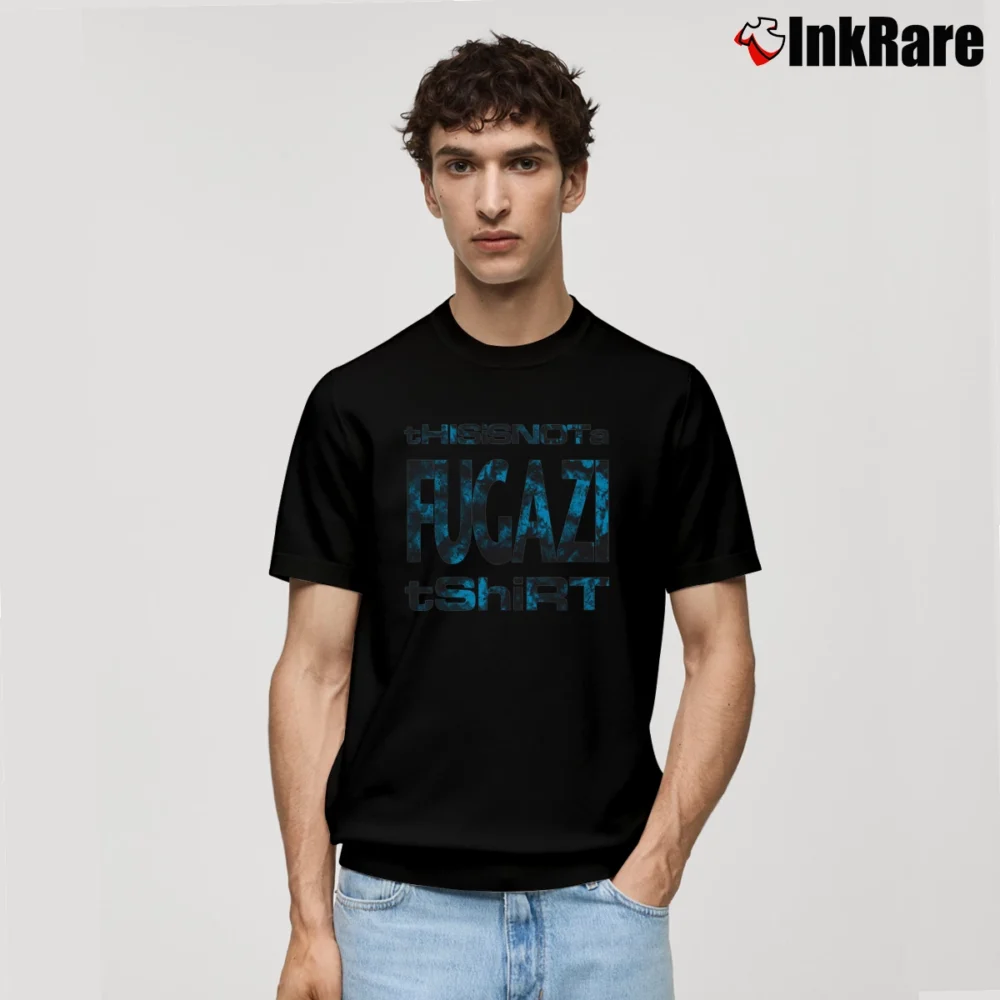 Men’s 1990s This Is Not A Fugazi Punk Classic T-Shirt in black | Soft, Breathable Everyday Wear