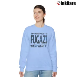 Women’s 1990s This Is Not A Fugazi Relaxed Sweatshirt in light blue | Soft, Laid-Back Vibe