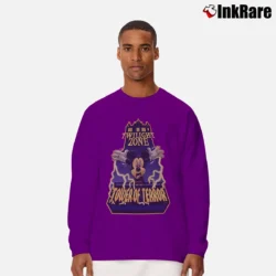 Men’s 1990s Tower Of Terror I Survived Mickey Mouse Long-Sleeve Shirt in purple | Sleek, Lightweight, Year-Round Wear