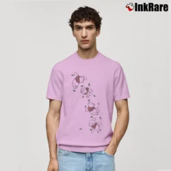 Men’s 1990s Winnie The Pooh Disney Cartoon Classic T-Shirt in light pink | Soft, Breathable Everyday Wear