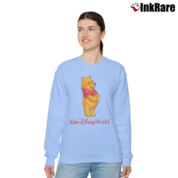Women’s 1990s Winnie The Pooh Disney World Relaxed Sweatshirt in light blue | Soft, Laid-Back Vibe