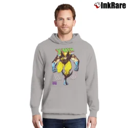 Men’s 1990s Wolverine Marvel Comics Spell Out Pullover Hoodie in sport grey | Cozy, Durable, Modern Fit