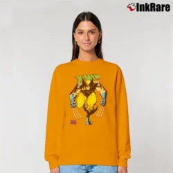 Women’s 1990s Wolverine Marvel Comics Spell Out Relaxed Sweatshirt in orange | Soft, Laid-Back Vibe