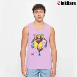 Men’s 1990s Wolverine Marvel Comics Spell Out Tank Top in light pink | Breathable, Active-Friendly Design