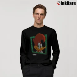 Men’s 1990s Woody Woodpecker Marvel Dc Cartoon Movie Long-Sleeve Shirt in black | Sleek, Lightweight, Year-Round Wear