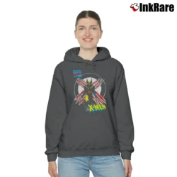 Women’s 1990s X - men Marvel Comics Superhero Cozy Hoodie in charcoal | Warm, Structured, Stylish