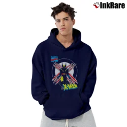 Men’s 1990s X - men Marvel Comics Superhero Pullover Hoodie in navy | Cozy, Durable, Modern Fit