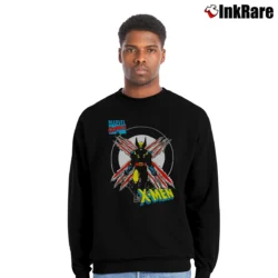 Men’s 1990s X - men Marvel Comics Superhero Crewneck Sweatshirt in black | Cozy Fabric, Clean Style