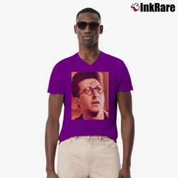 Men’s 1991 Barton Fink V-Neck Tee in purple | Sharp, Breathable, Everyday Staple