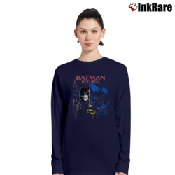 Women’s 1991 Batman Returns Movie Graphic Long-Sleeve Top in navy | Sleek, Versatile, All-Season