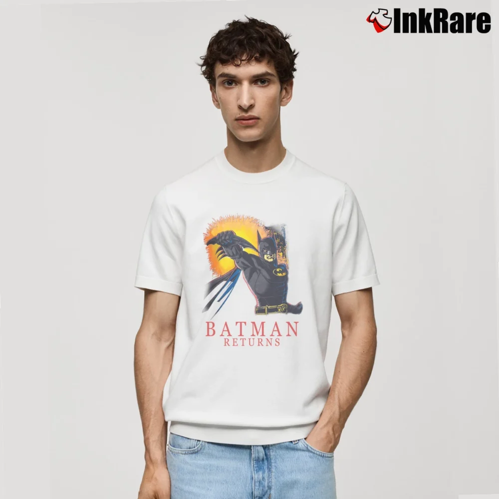 Men’s 1991 Batman Returns Movie Graphic Classic T-Shirt in white | Soft, Breathable Everyday Wear