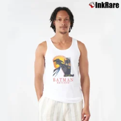 Men’s 1991 Batman Returns Movie Graphic Tank Top in white | Breathable, Active-Friendly Design