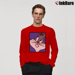 Men’s 1991 Bugs Bunny Looney Tunes Long-Sleeve Shirt in red | Sleek, Lightweight, Year-Round Wear