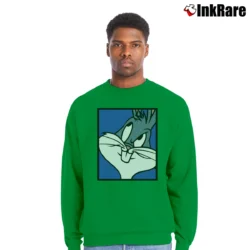 Men’s 1991 Bugs Bunny Looney Tunes Crewneck Sweatshirt in irish green | Cozy Fabric, Clean Style