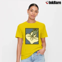 Women’s 1991 Bugs Bunny Looney Tunes Signature T-Shirt in yellow | Soft, Flattering Fit