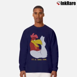 Men’s 1991 Foghorn Leghorn Looney Tunes Cartoon Long-Sleeve Shirt in navy | Sleek, Lightweight, Year-Round Wear
