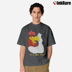 Men’s 1991 Foghorn Leghorn Looney Tunes Cartoon Classic T-Shirt in charcoal | Soft, Breathable Everyday Wear