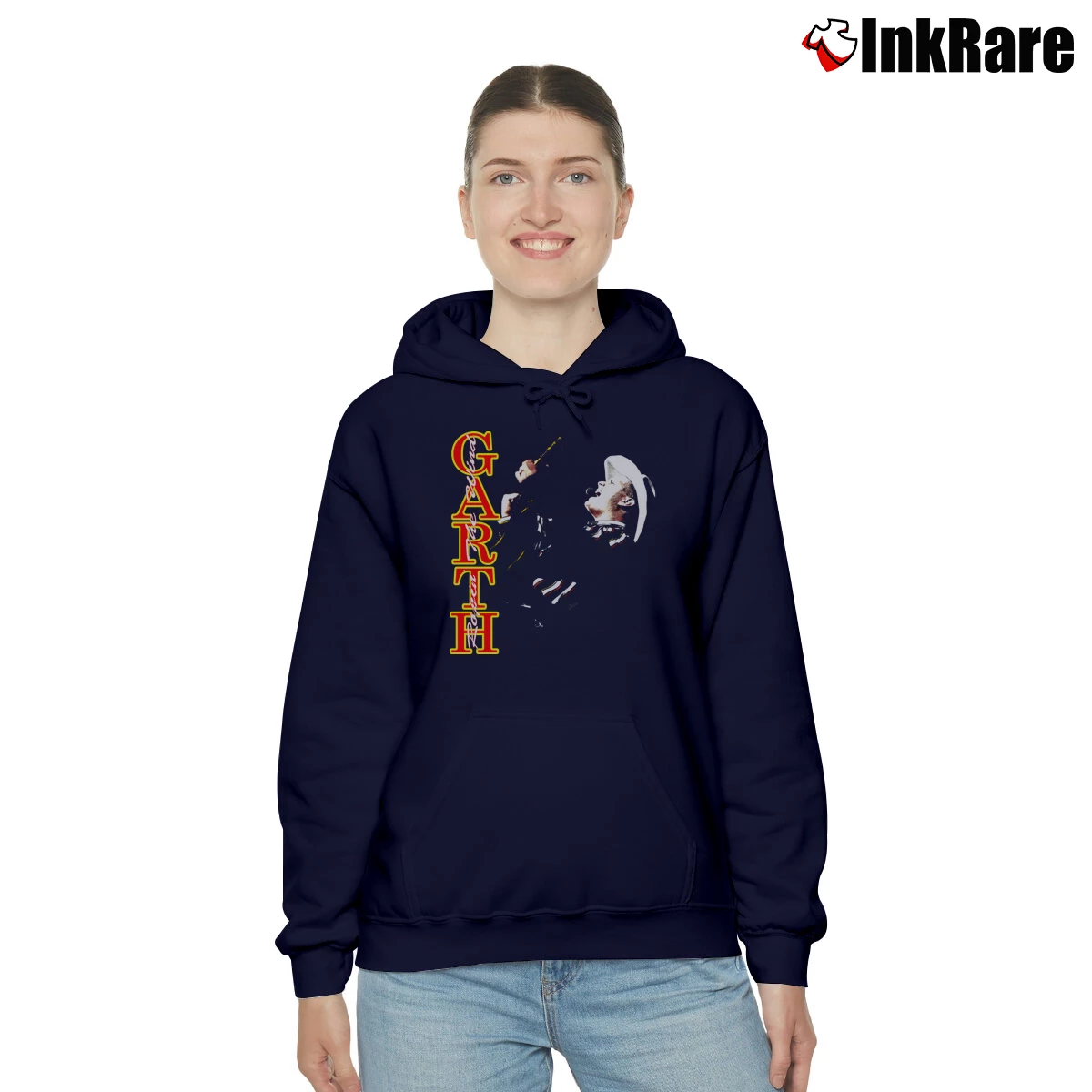Women’s 1991 Garth Brooks Ropin The Wind Cozy Hoodie in navy | Warm, Structured, Stylish