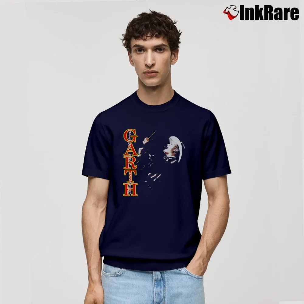 Men’s 1991 Garth Brooks Ropin The Wind Classic T-Shirt in navy | Soft, Breathable Everyday Wear