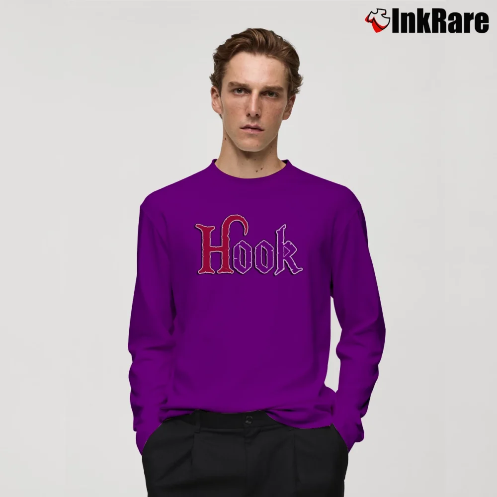 Men’s 1991 Hook Film Robin Williams Long-Sleeve Shirt in purple | Sleek, Lightweight, Year-Round Wear