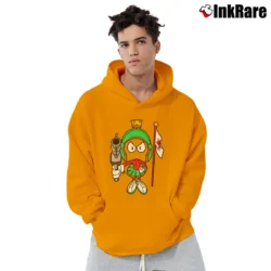 Men’s 1991 Marvin The Martian Looney Tunes Pullover Hoodie in orange | Cozy, Durable, Modern Fit