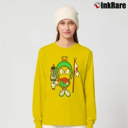 Women’s 1991 Marvin The Martian Looney Tunes Long-Sleeve Top in yellow | Sleek, Versatile, All-Season