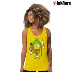 Women’s 1991 Marvin The Martian Looney Tunes Tank Top in yellow | Lightweight, Movement-Friendly