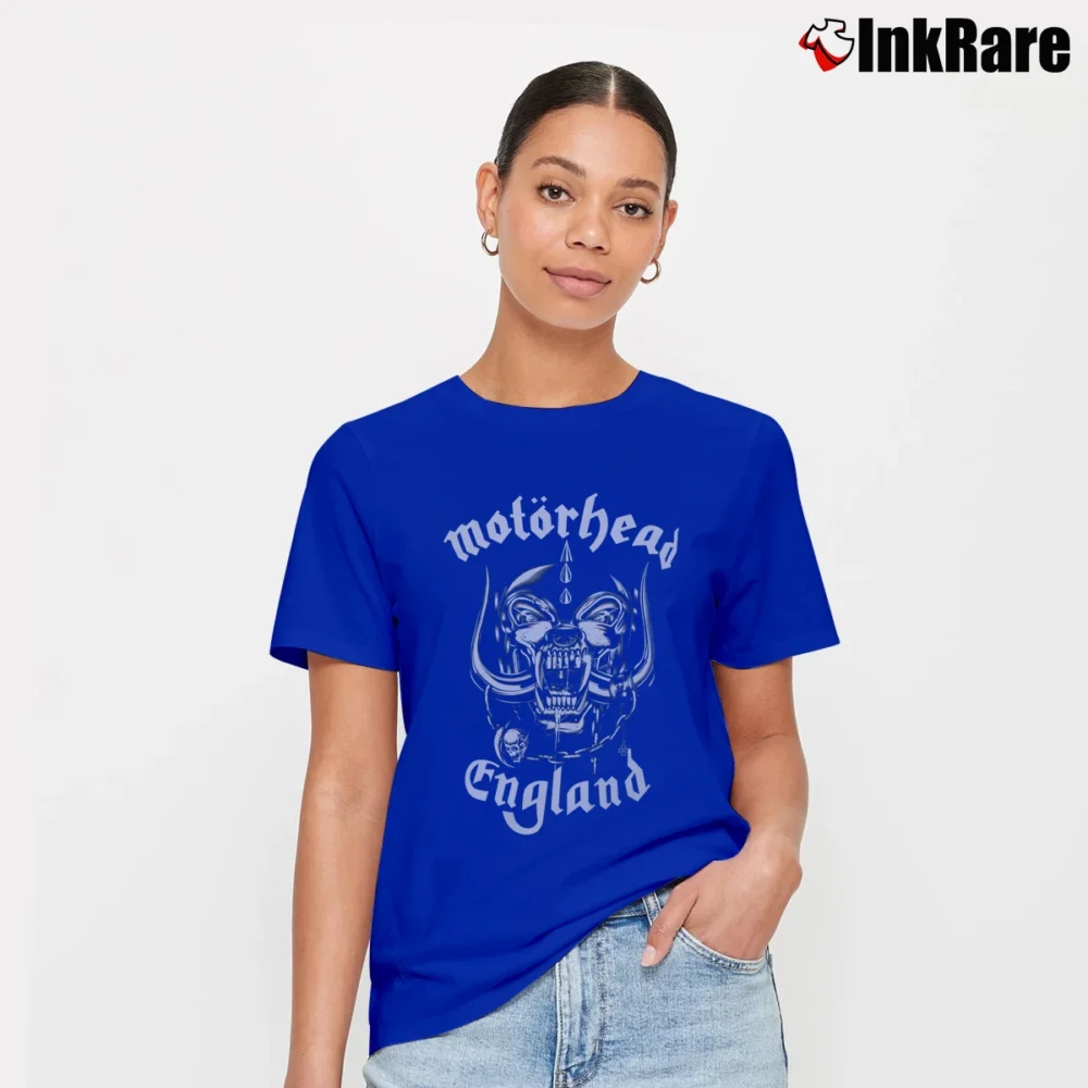 Women’s 1991 Motorhead England Signature T-Shirt in royal blue | Soft, Flattering Fit