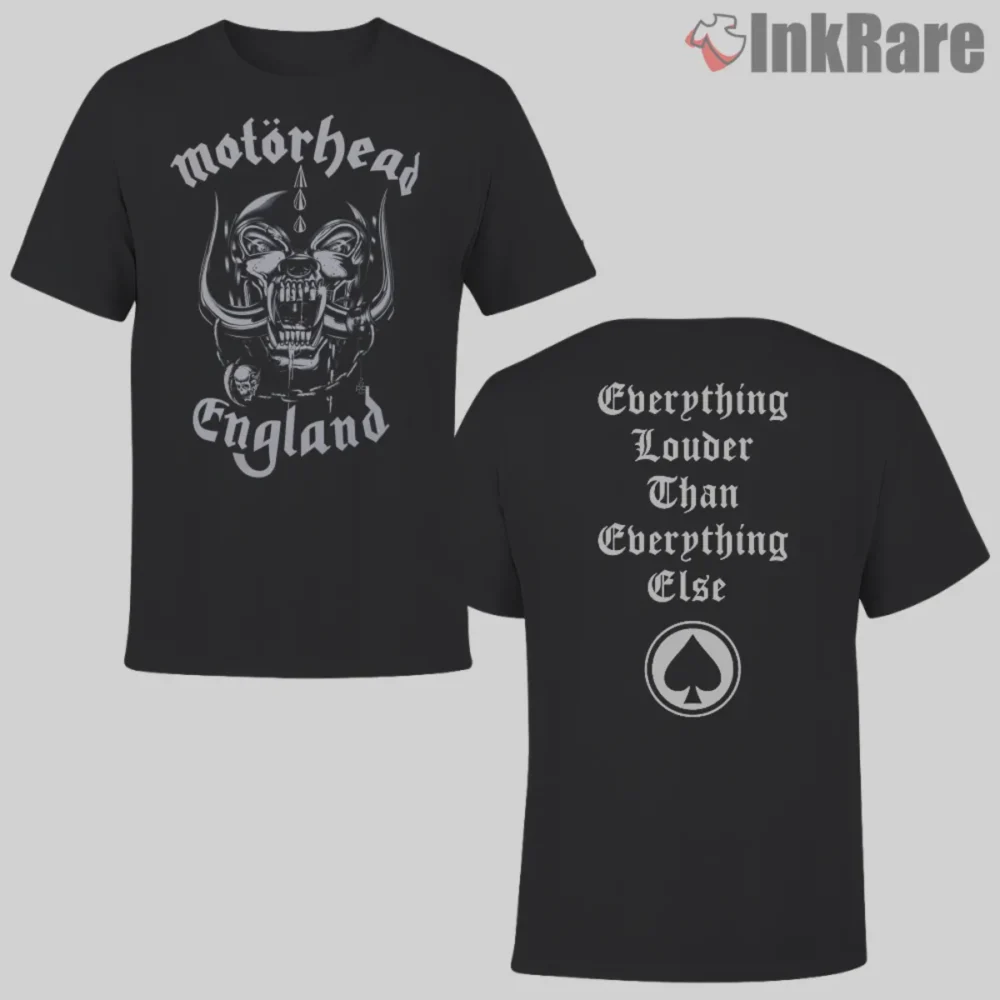 1991 Motorhead Everything Louder Tour Double Sided Shirt with classic Snaggletooth graphic