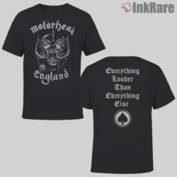 1991 Motorhead Everything Louder Tour Double Sided Shirt with classic Snaggletooth graphic