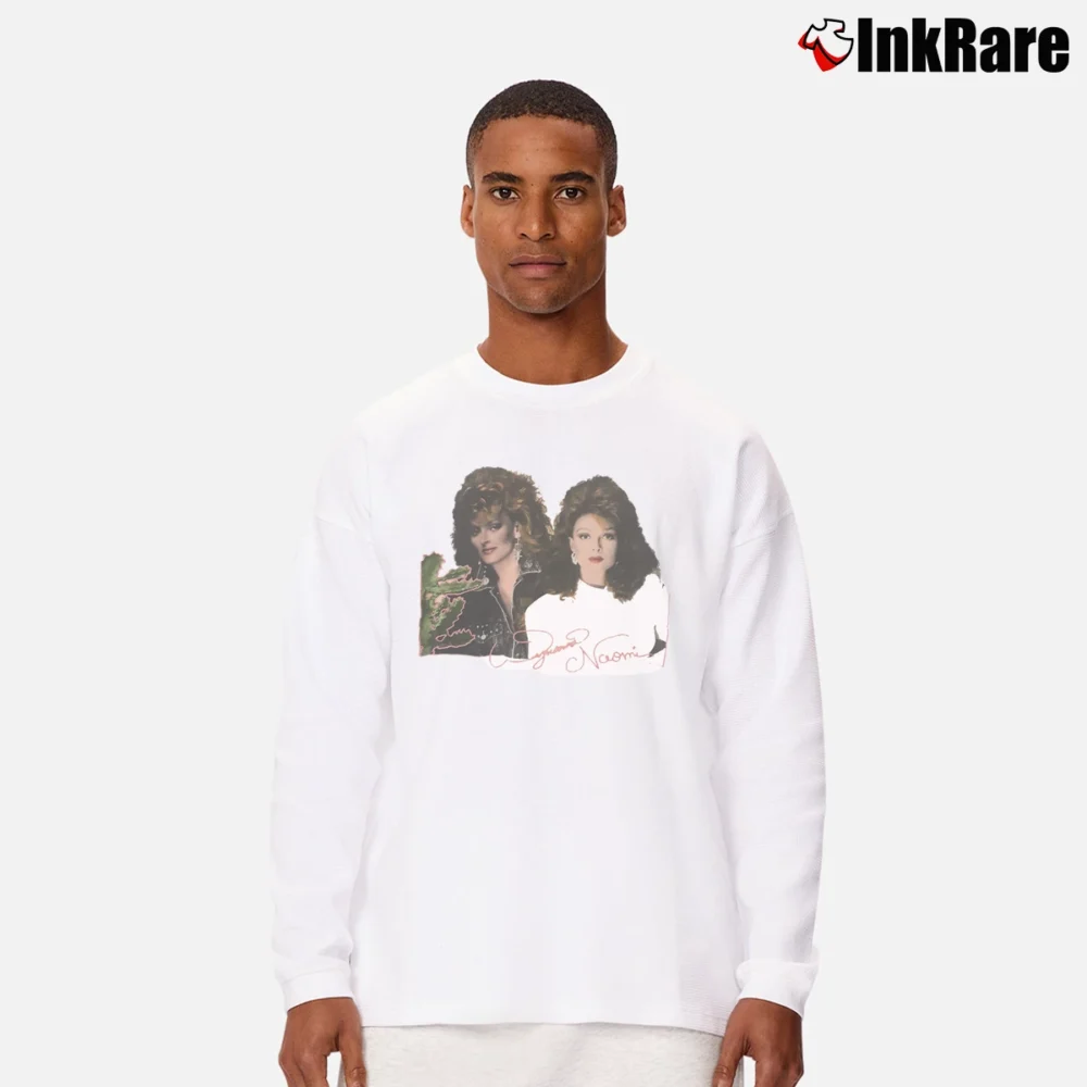Men’s 1991 The Judds Country Tour Long-Sleeve Shirt in white | Sleek, Lightweight, Year-Round Wear