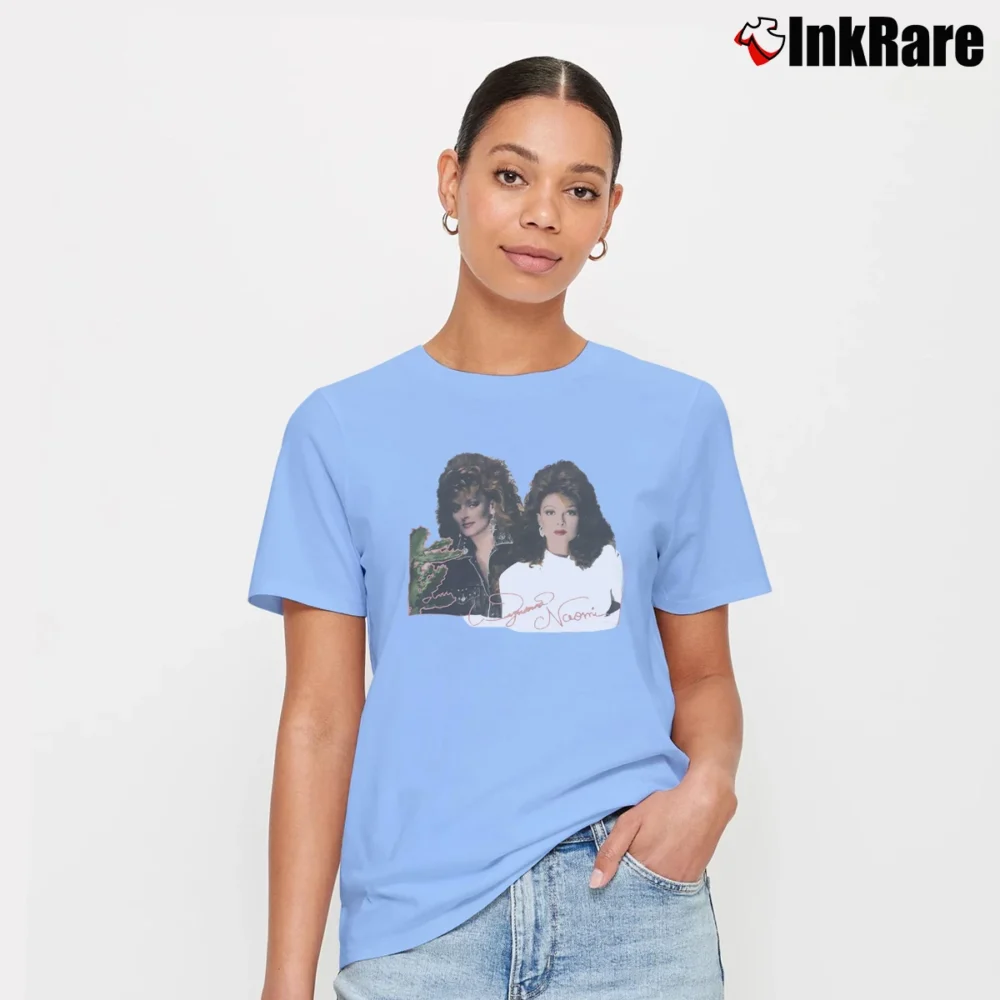 Women’s 1991 The Judds Country Tour Signature T-Shirt in light blue | Soft, Flattering Fit