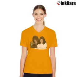 Women’s 1991 The Judds Country Tour V-Neck Tee in orange | Chic Neckline, Soft Texture