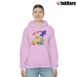 Women’s 1991 The Simpsons Bart Cartoon Movie Homer Promo Cozy Hoodie in light pink | Warm, Structured, Stylish