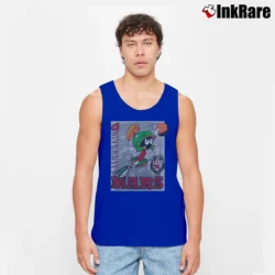 Men’s 1991 University Of Mars Marvin The Martian Looney Tunes Tank Top in royal blue | Breathable, Active-Friendly Design