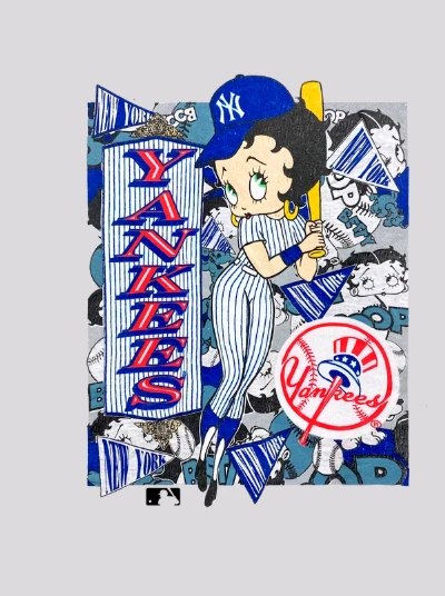 1992 Betty Boop New York Yankees MLB Tultex Shirt