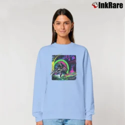 Women’s 1992 Batman Returns Comic Movie Graphic Relaxed Sweatshirt in light blue | Soft, Laid-Back Vibe