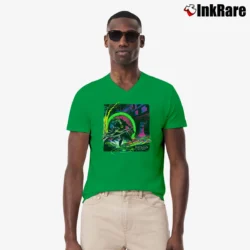Men’s 1992 Batman Returns Comic Movie Graphic V-Neck Tee in irish green | Sharp, Breathable, Everyday Staple