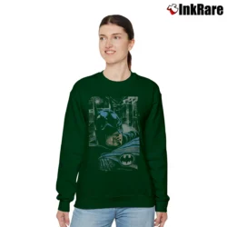 Women’s 1992 Batman Returns Retro Movie Comic Relaxed Sweatshirt in forest green | Soft, Laid-Back Vibe
