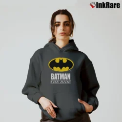 Women’s 1992 Batman The Ride Cozy Hoodie in charcoal | Warm, Structured, Stylish