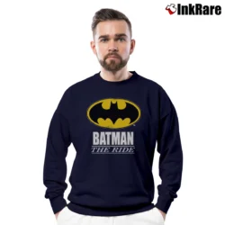 Men’s 1992 Batman The Ride Crewneck Sweatshirt in navy | Cozy Fabric, Clean Style