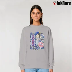 Women’s 1992 Betty Boop New York Yankees MLB Tultex Relaxed Sweatshirt in sport grey | Soft, Laid-Back Vibe