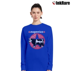 Women’s 1992 Captain America Eugenius Scotland Rock Tour Long-Sleeve Top in royal blue | Sleek, Versatile, All-Season