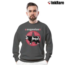 Men’s 1992 Captain America Eugenius Scotland Rock Tour Crewneck Sweatshirt in charcoal | Cozy Fabric, Clean Style