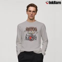 Men’s 1992 Cleveland Browns Taz Looney Tunes Long-Sleeve Shirt in sport grey | Sleek, Lightweight, Year-Round Wear