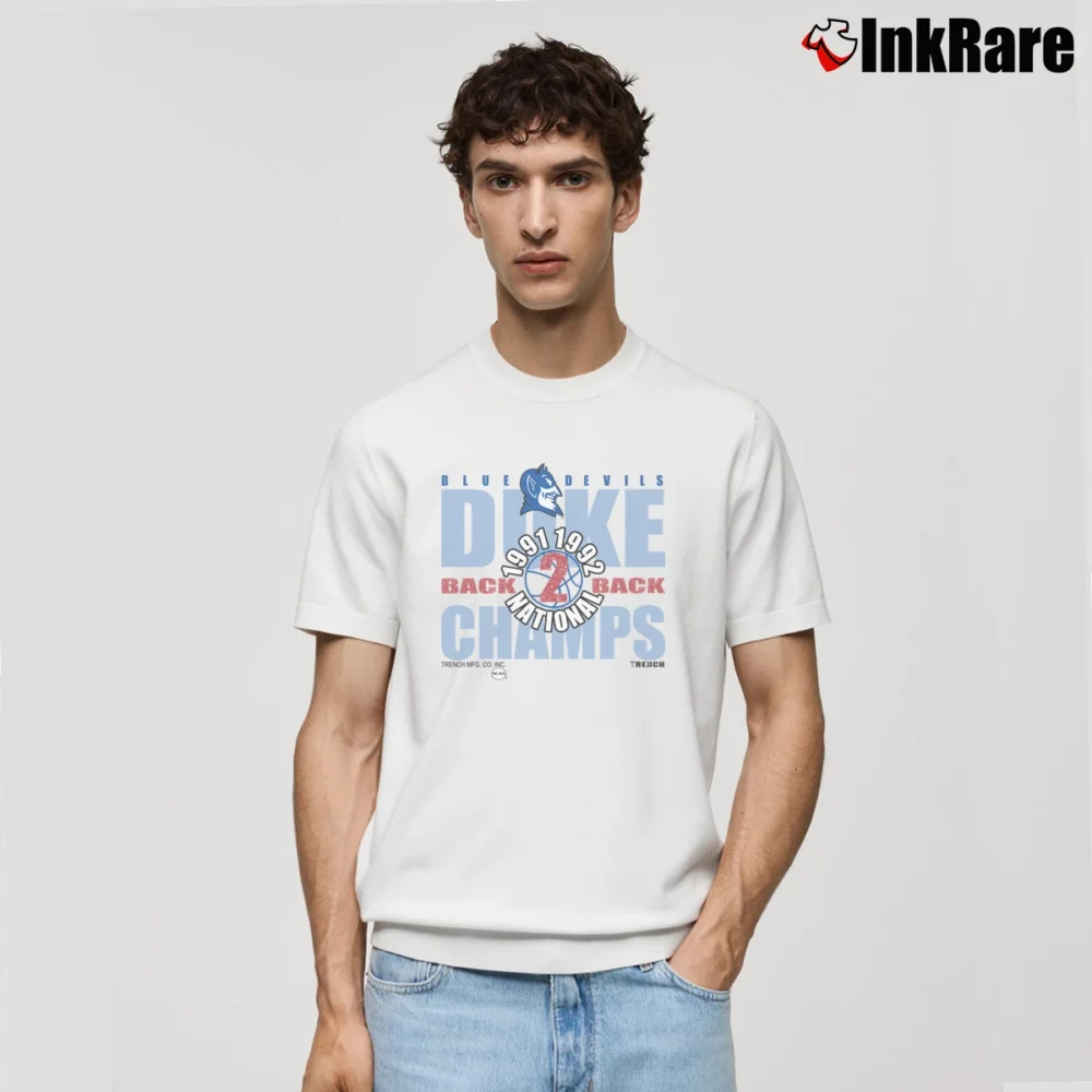 Men’s 1992 Duke Blue Devils Basketball Classic T-Shirt in white | Soft, Breathable Everyday Wear